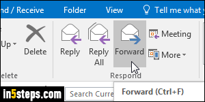forward email as attachment in outlook for mac
